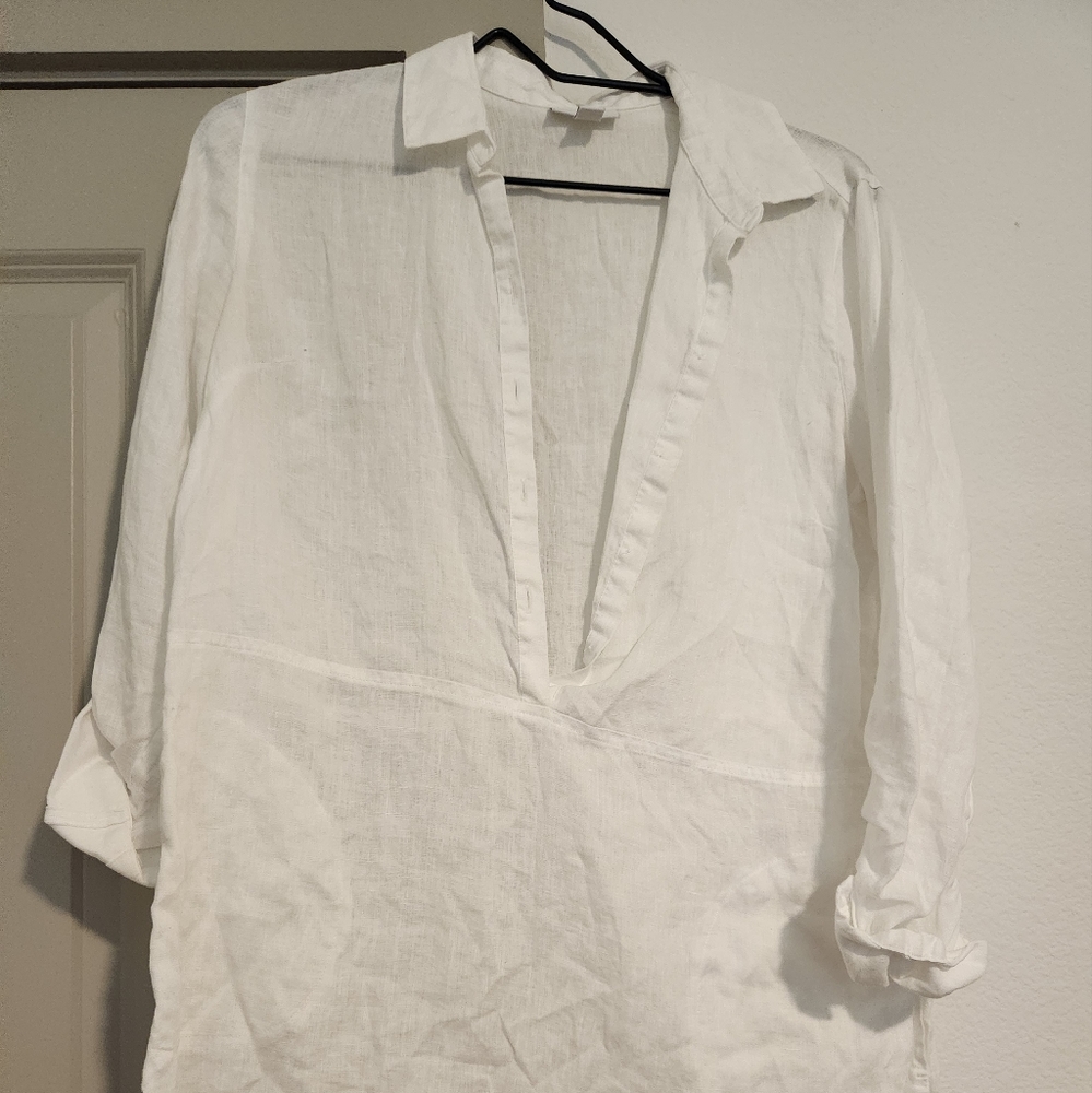 J.Jill linen tunic with pockets